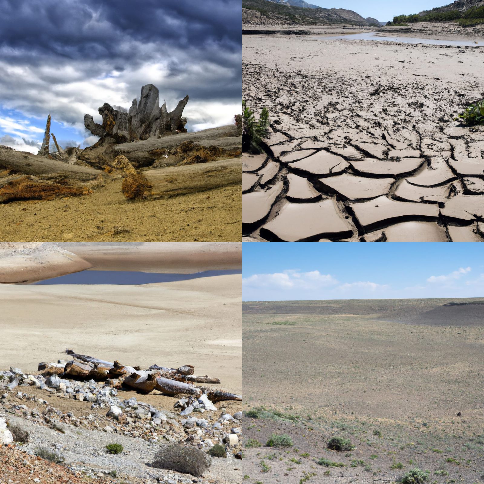 Desolate Wasteland Landscape