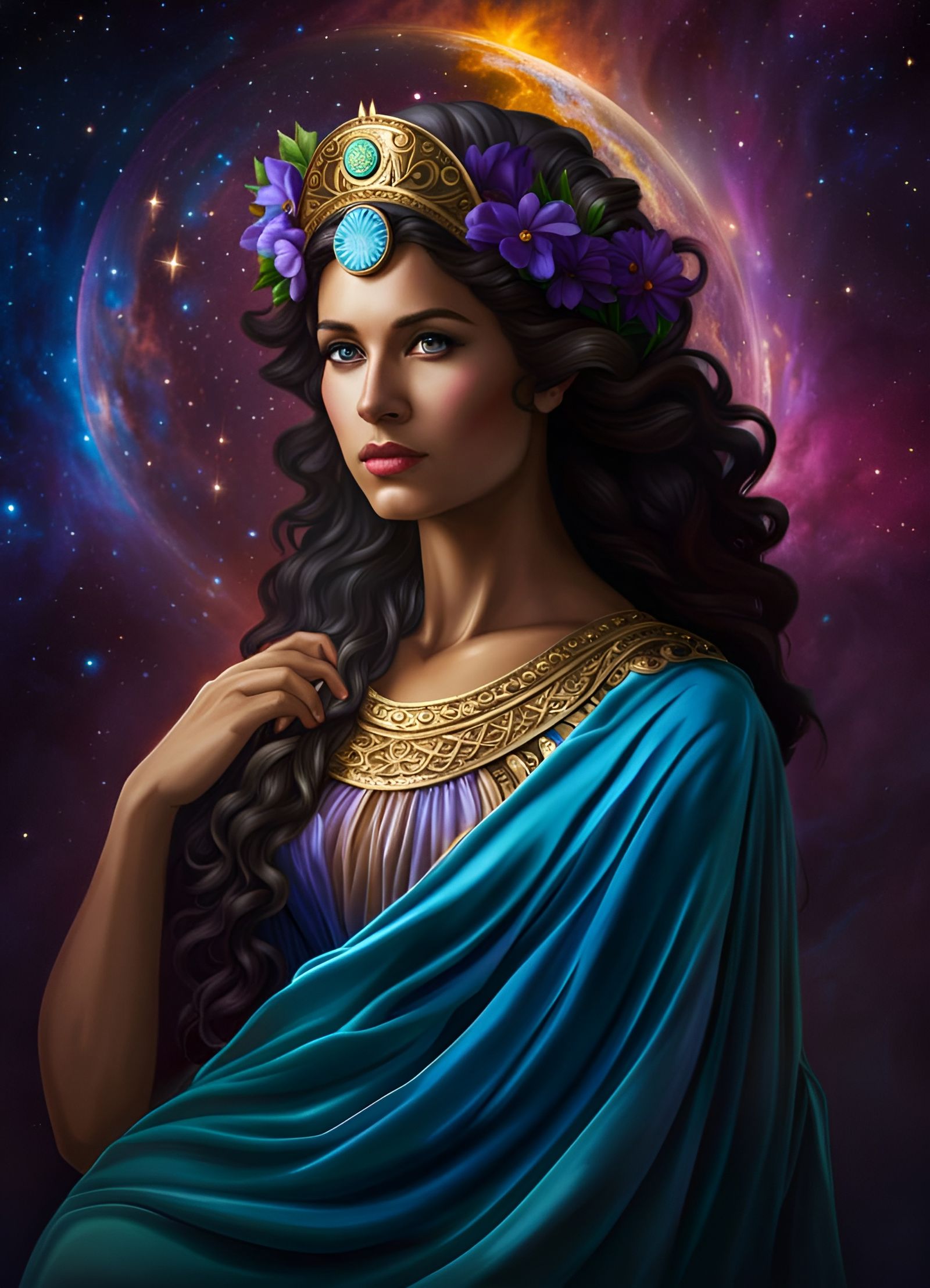 Eileithyia: Beautiful Greek Goddess Portrait