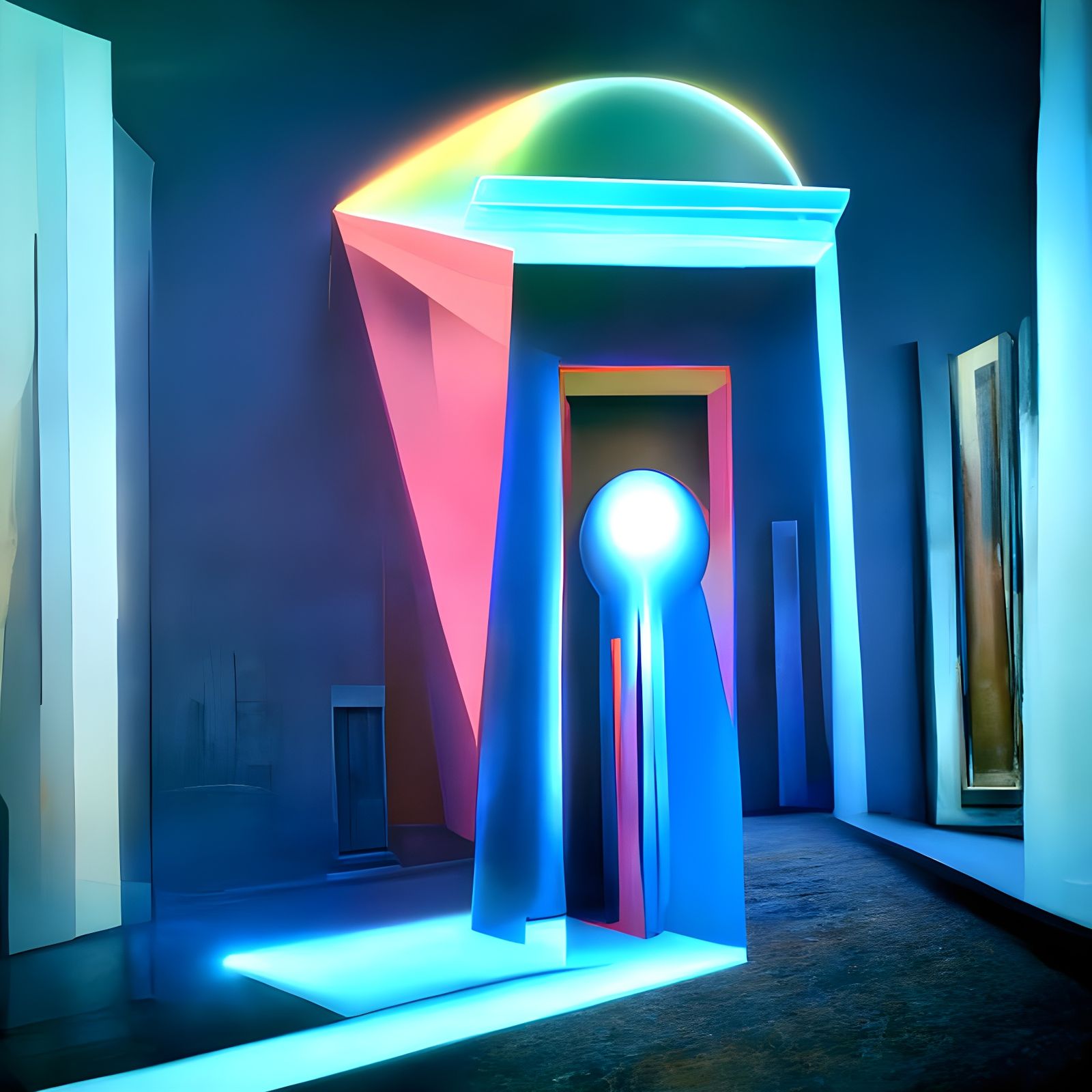 Enigmatic Metaphysicalism: Luminous and Bizarre Rendering