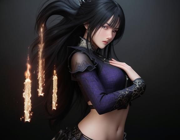 Photorealistic Portrait of a Woman with Detailed Features