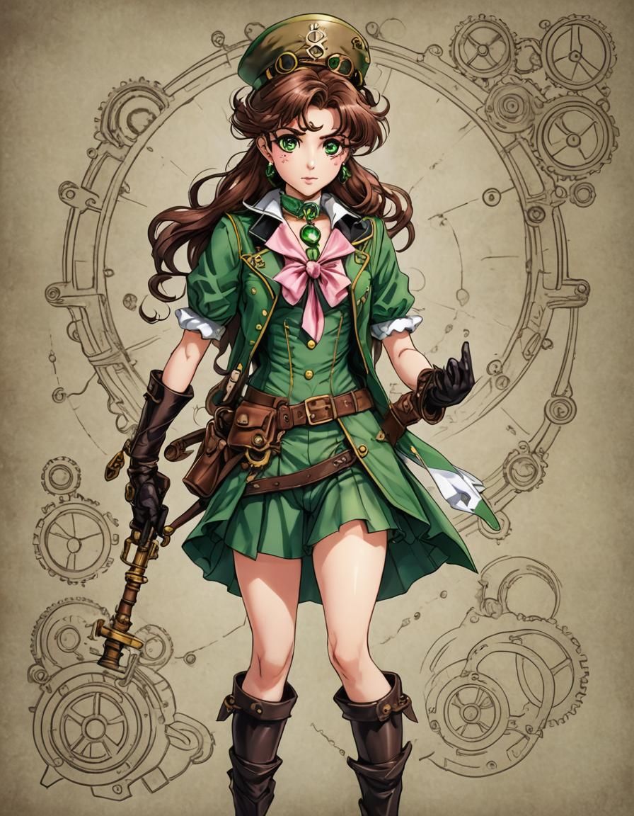 Steampunk Sailor Jupiter: A Mechanical Fusion