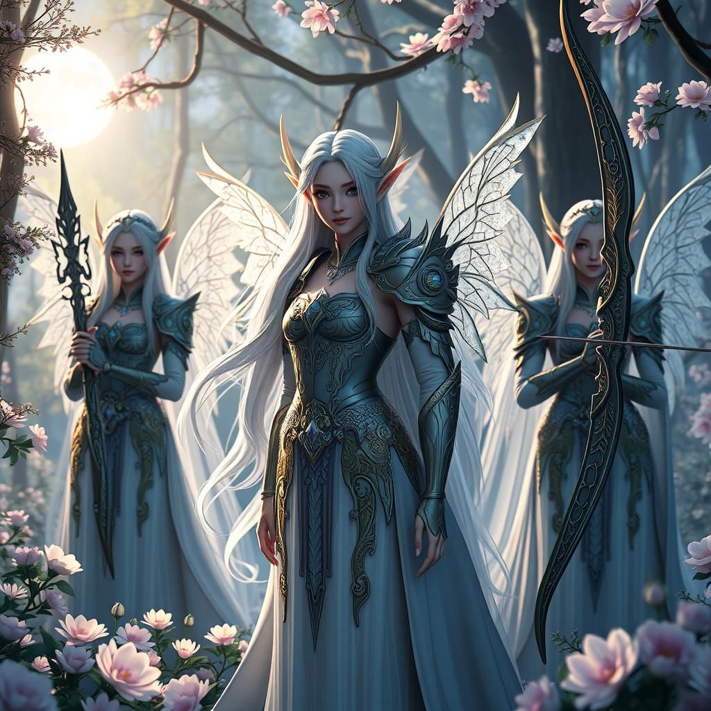 Emma and High Elves in Enchanted Forest