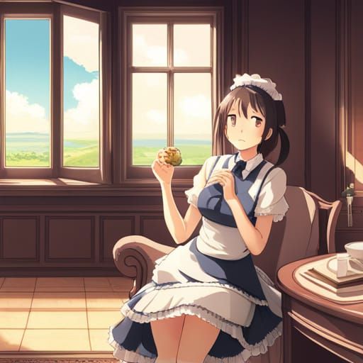 Man in Maid Dress: Anime Key Visual
