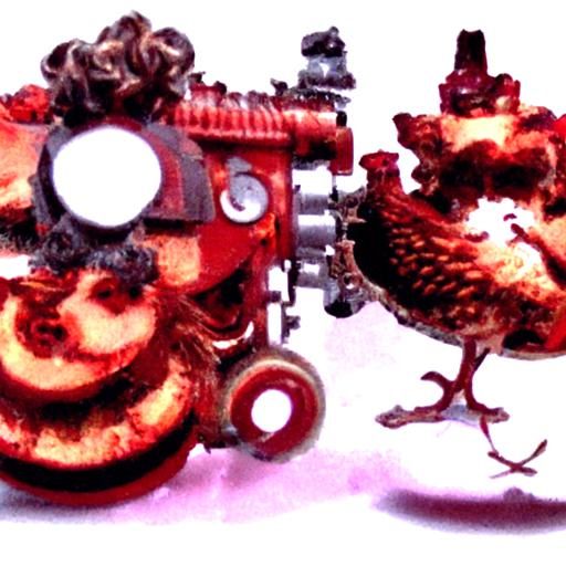 Steampunk Chickens with Mullets