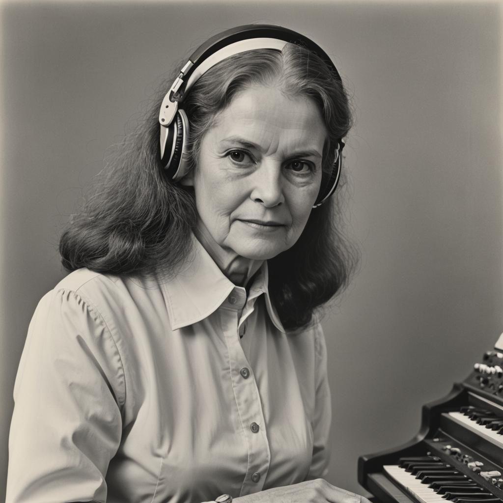 Wendy Carlos Portrait, Digital Art