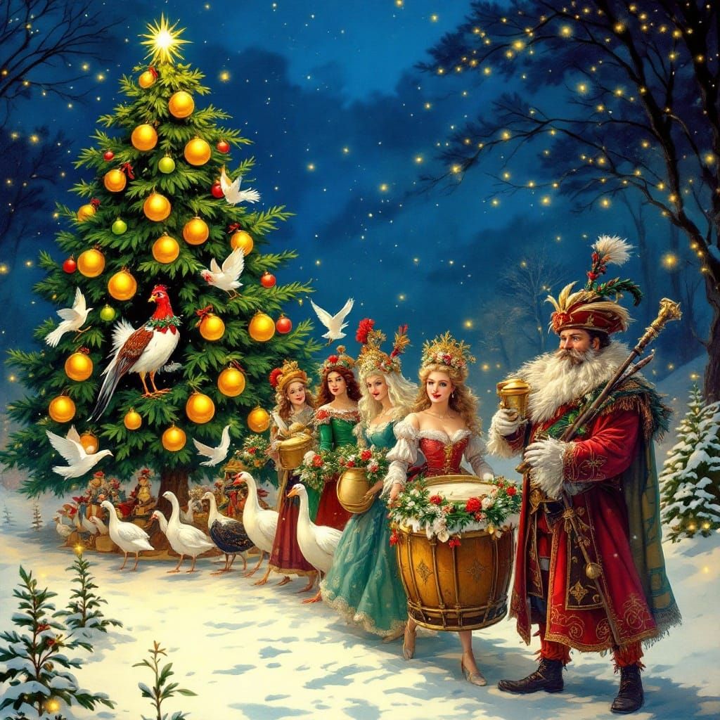 Festive Twelve Days of Christmas Parade