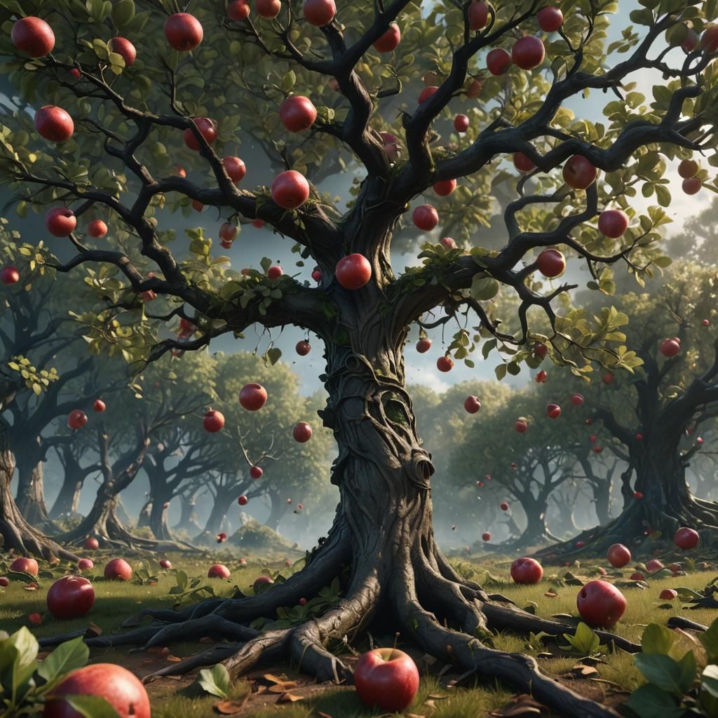 Apple Falling: Detailed Matte Painting in Unreal Engine