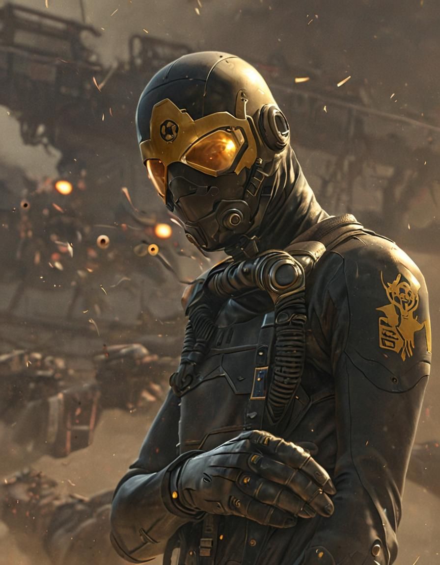 Helldiver Character in Action