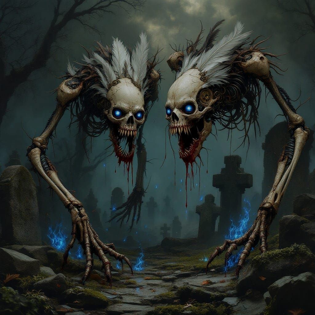 Surreal Gothic Portraits in Chiaroscuro