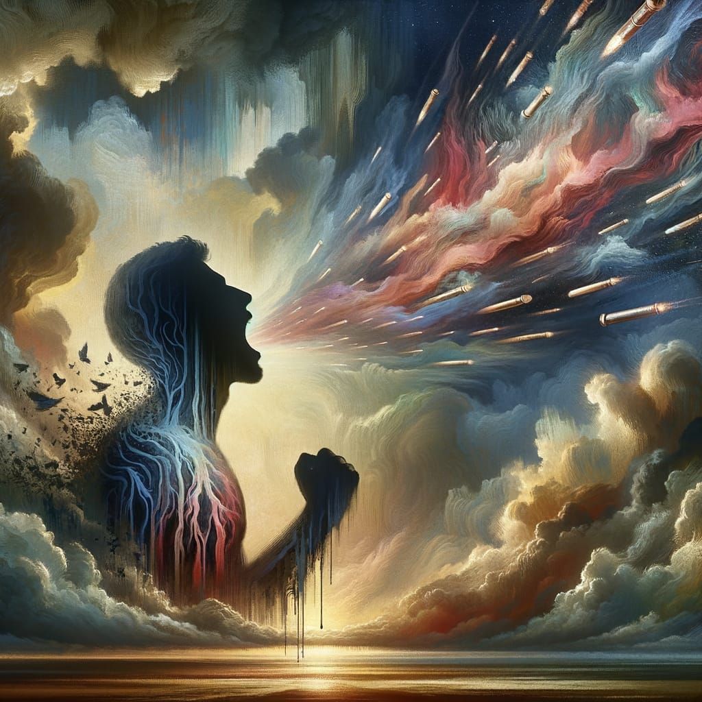 Voice as Bullets: A Surreal Expression of Power