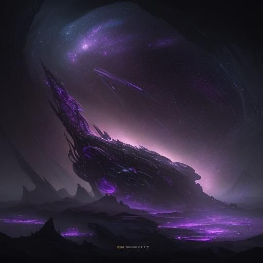 Galaxy in a Bottle: Dark Fantasy Concept Art