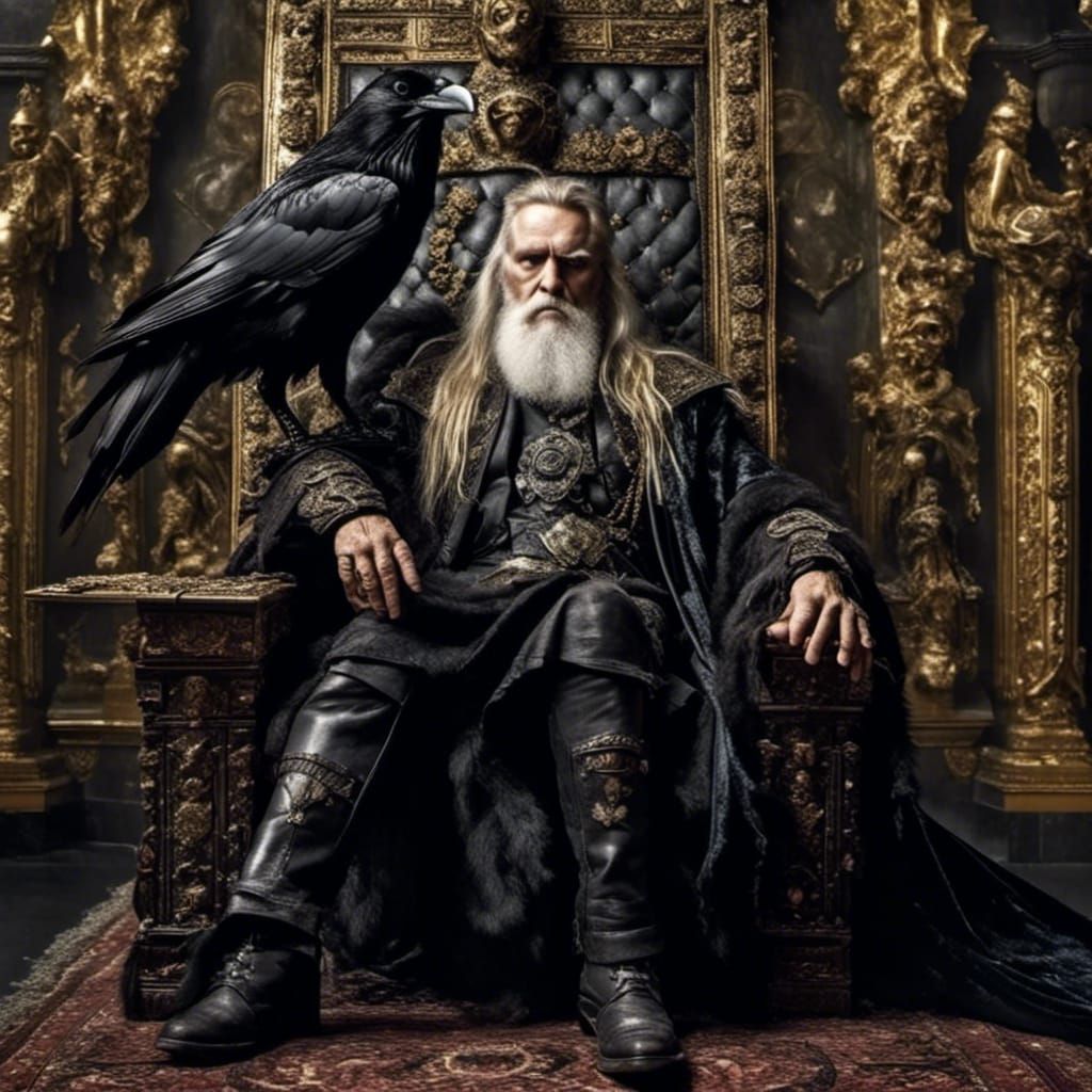 Odin Enthroned in Valhalla: Dark Fantasy Realism