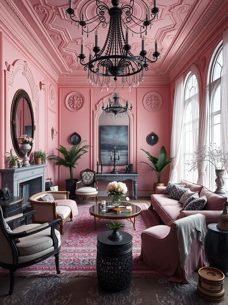 Mystical Bohemian Living Room in Unreal Engine 5 Style