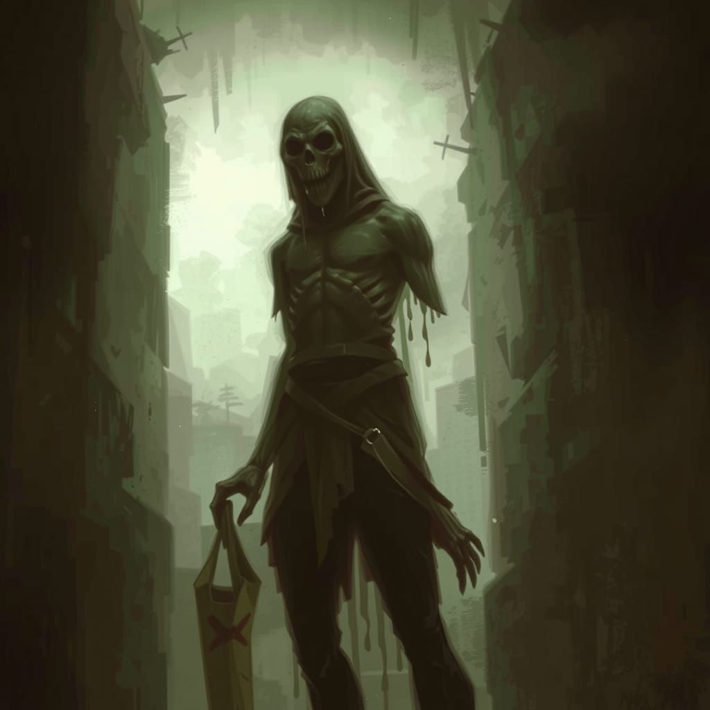 Sinister Cruel Gruel Ghoul by Greg Rutkowski Style