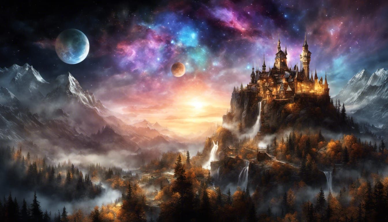 Magical Ethereal Landscape in Dall-e Artistic Style