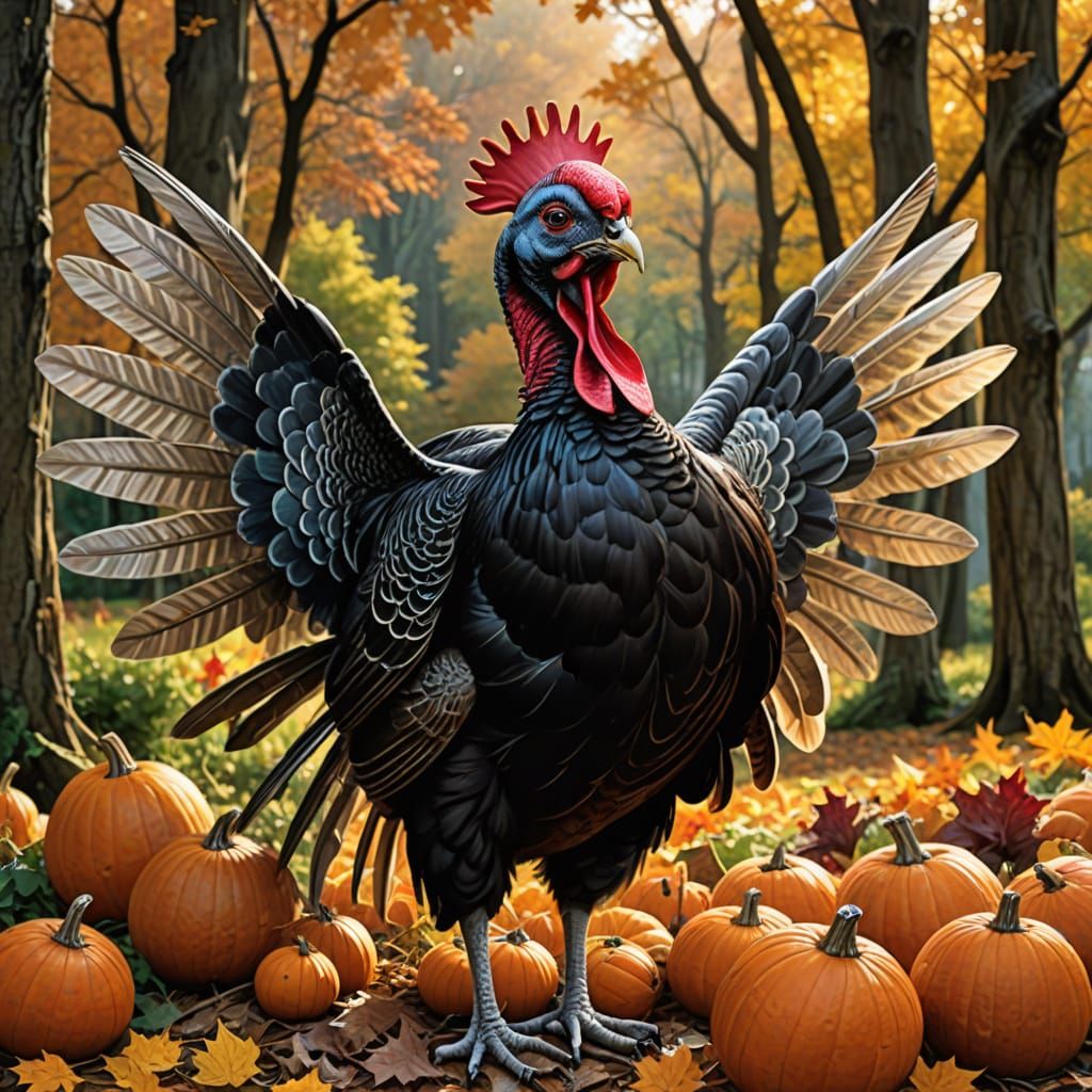 The Turkey Fairy Appears in a Whimsical Scene