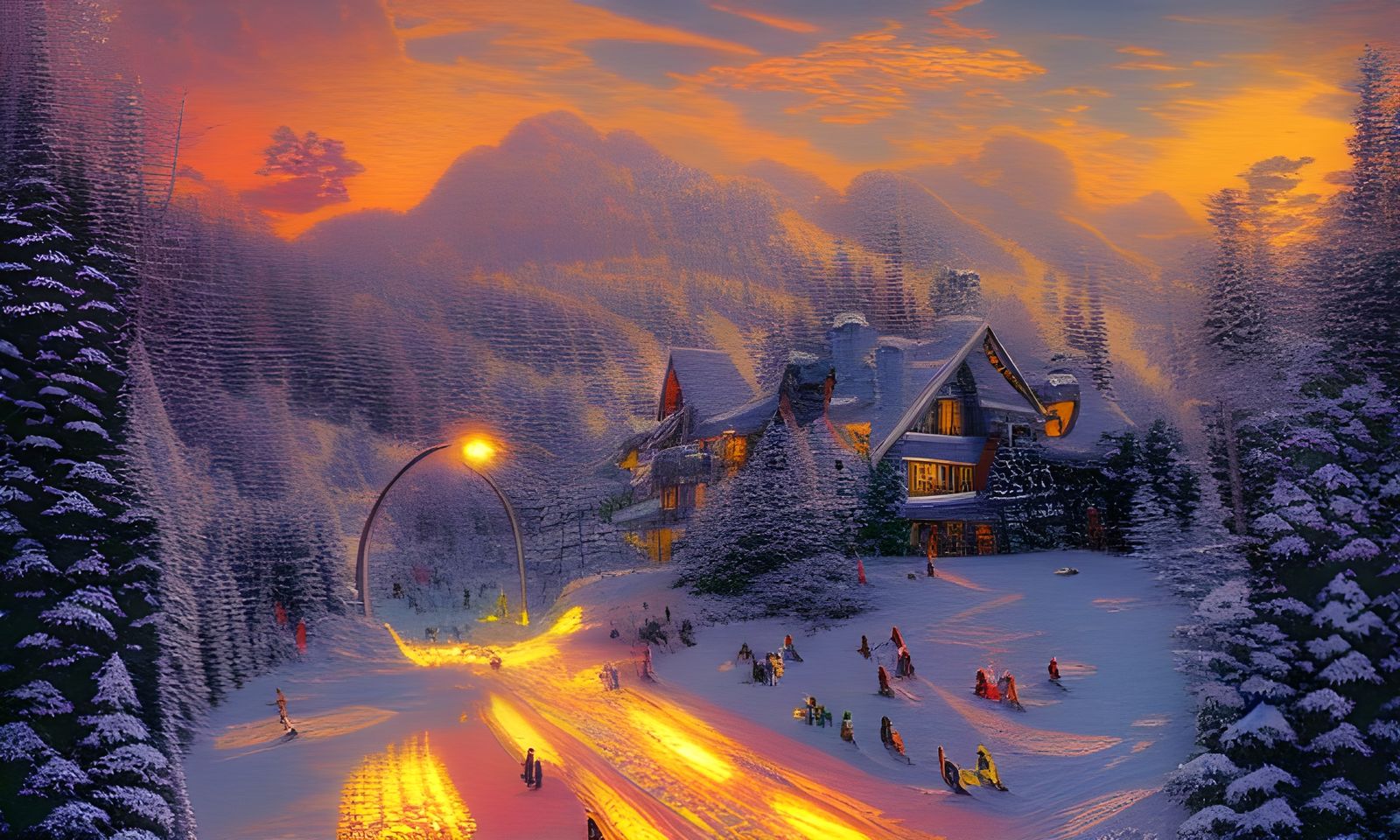 Skiing in Cel-Shaded Style