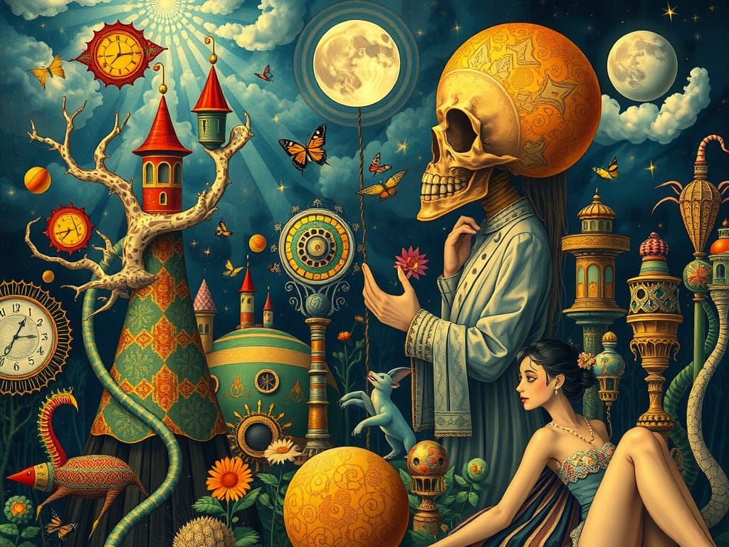 Surrealist Whimsy in a Dreamlike World
