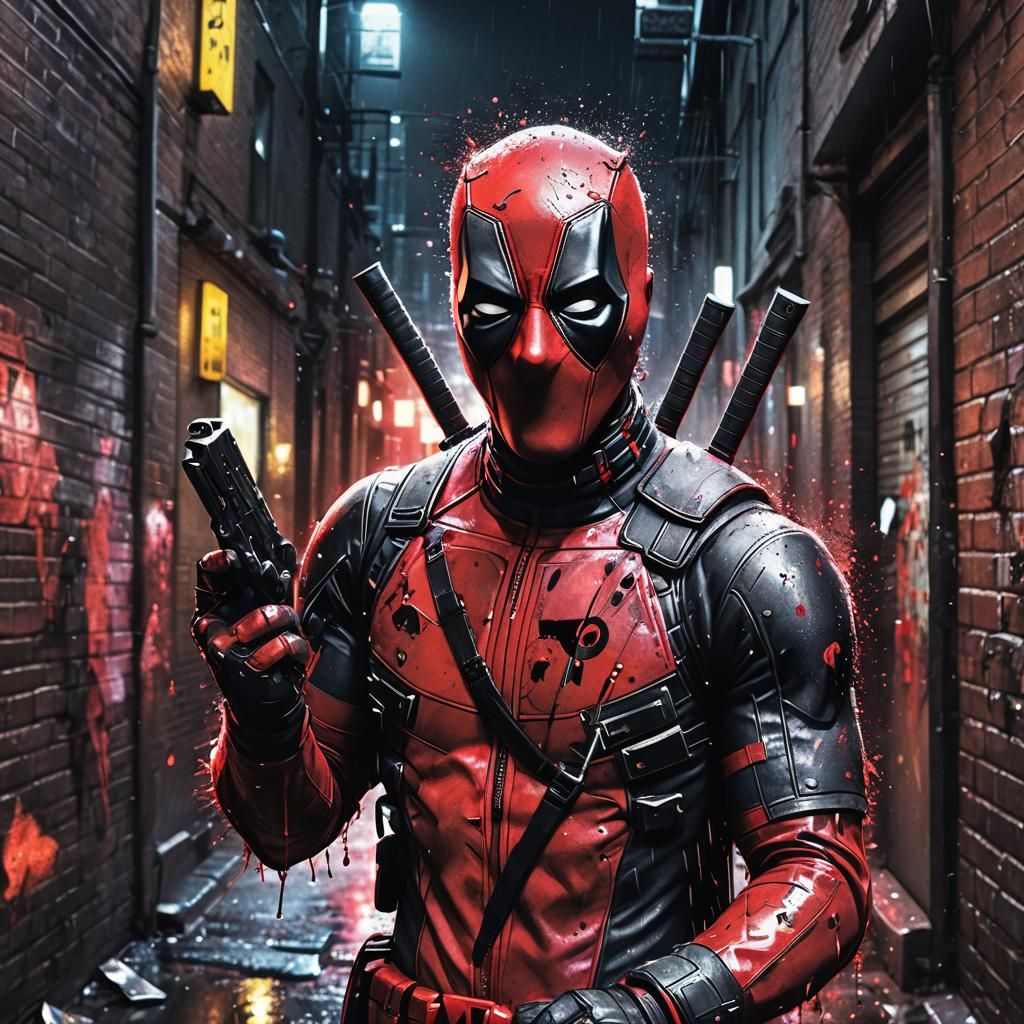 Deadpool Breaks the Fourth Wall: Hyper-Realistic Digital Art