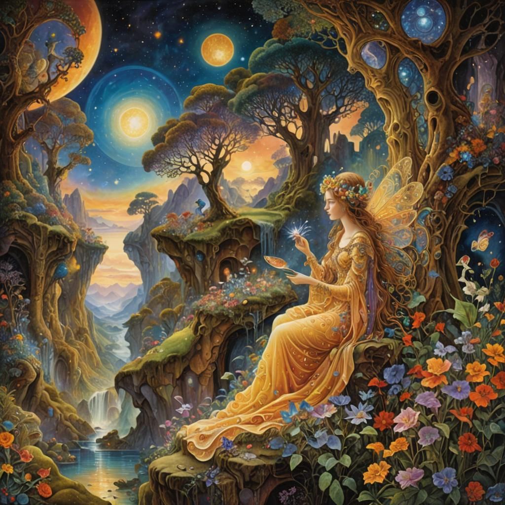 Cosmic Serenade in a Surrealist Style