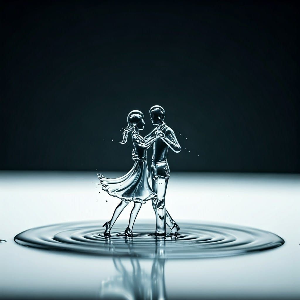 Minimalistic Couple Dance Macro Photography
