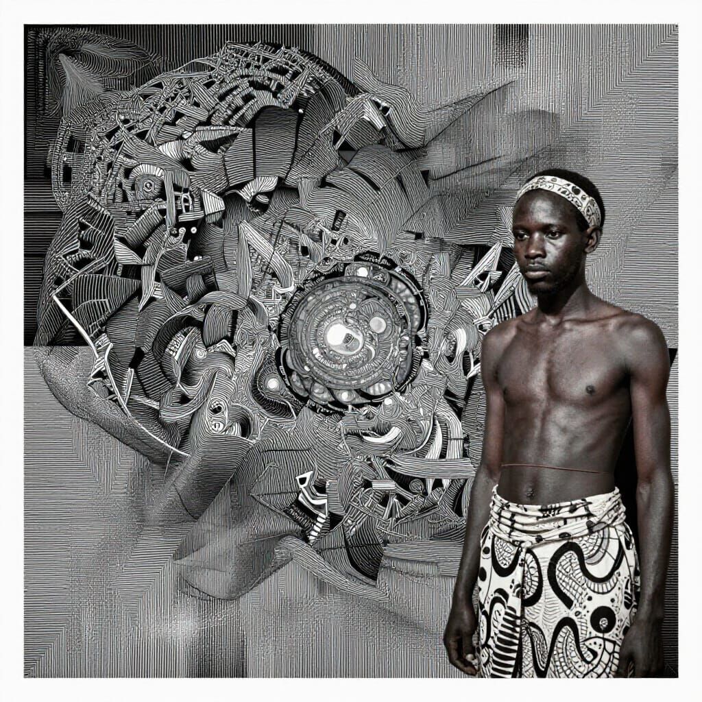 Fractal Collage of Aural Psychosis and Data Decay