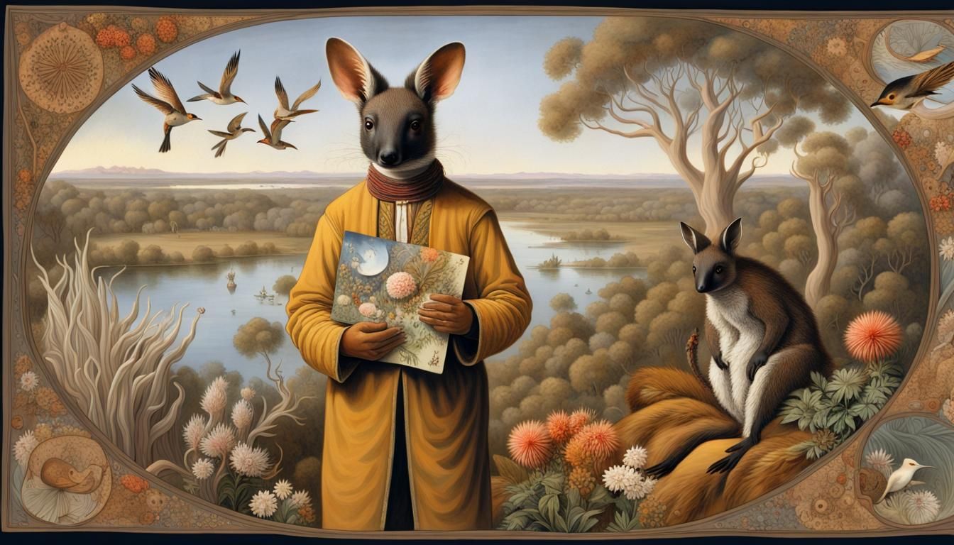 Australian Aboriginal Christmas Card: Detailed Color Photogr...