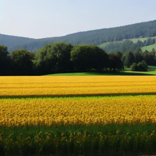 AI Generated Agricultural Fields Landscape