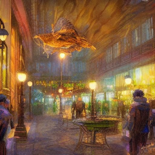 Floating Origami Lamp Projects Iridescent Lights as Oil Pain...