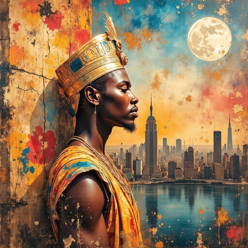African Kings Collage: Ancient Egypt to Modern Day