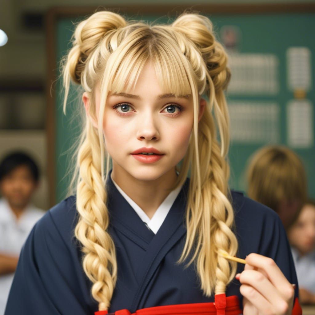 Chloe Grace Moretz as Himiko Toga from My Hero Academia