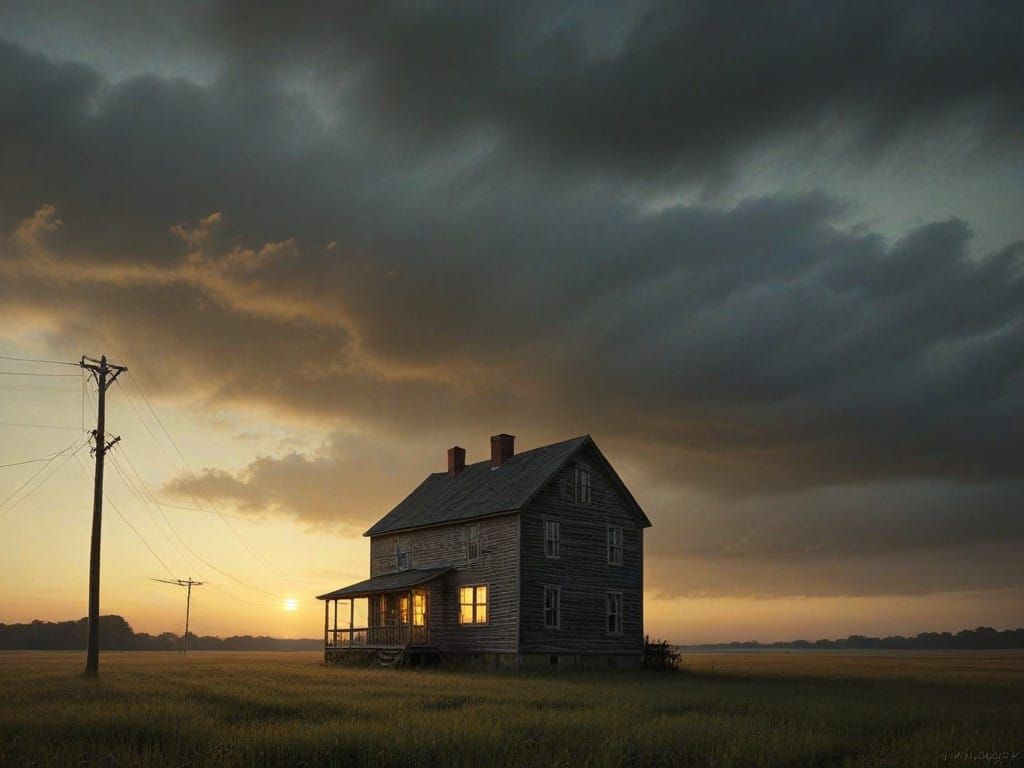 Morning Sunrise Illuminates a Tangled World in Intricate Det...