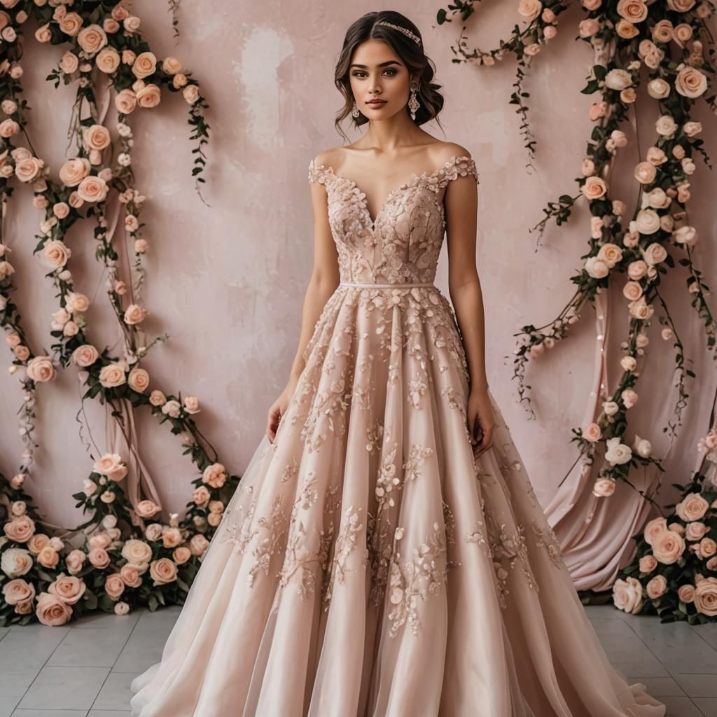 Romantic Girl at Prom in Soft Lighting