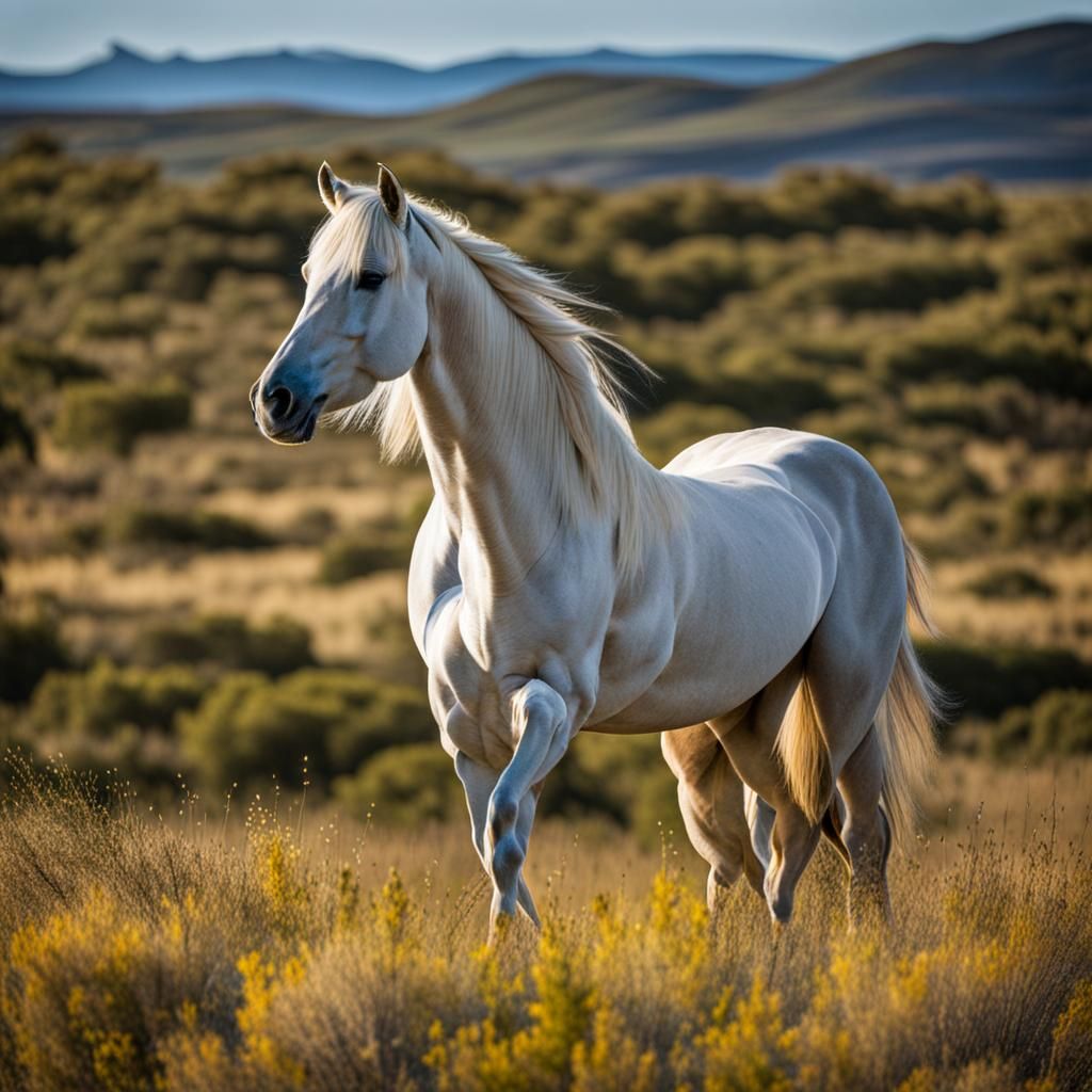 AI Generated Image of a Wild Horse