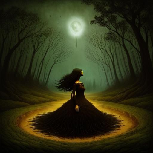 Banks of Broken Worlds in Folk Art Style