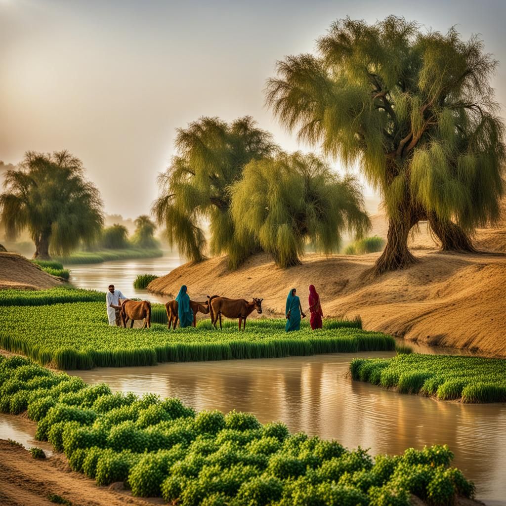 Rural/Farm life in the province of Sindh, Pakistan
