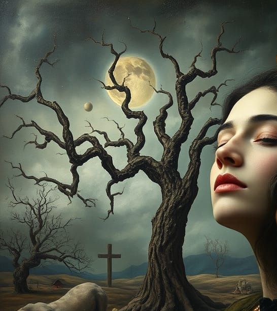 Surreal Dreamscapes: Oppenheim and Arp Inspired Visions