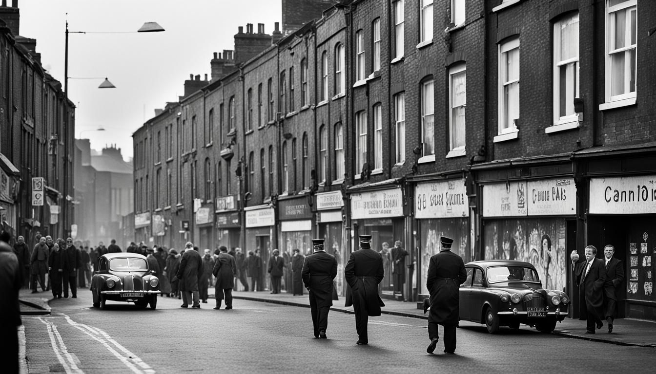 Belfast Street Scene During The Troubles
