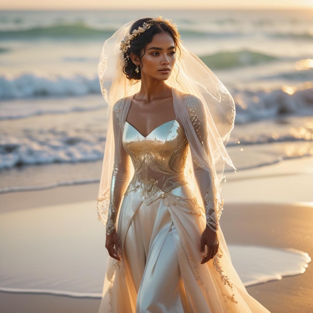 Ethereal Shadar-Kai at Golden Hour: Dreamy Concept Art