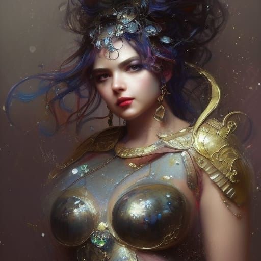 Brave Beauty: Psychedelic Dark Fantasy Armor