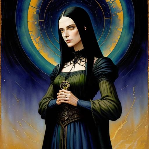 Gothic Romanticism: A Colorful, Mysterious Glitchcore Scene