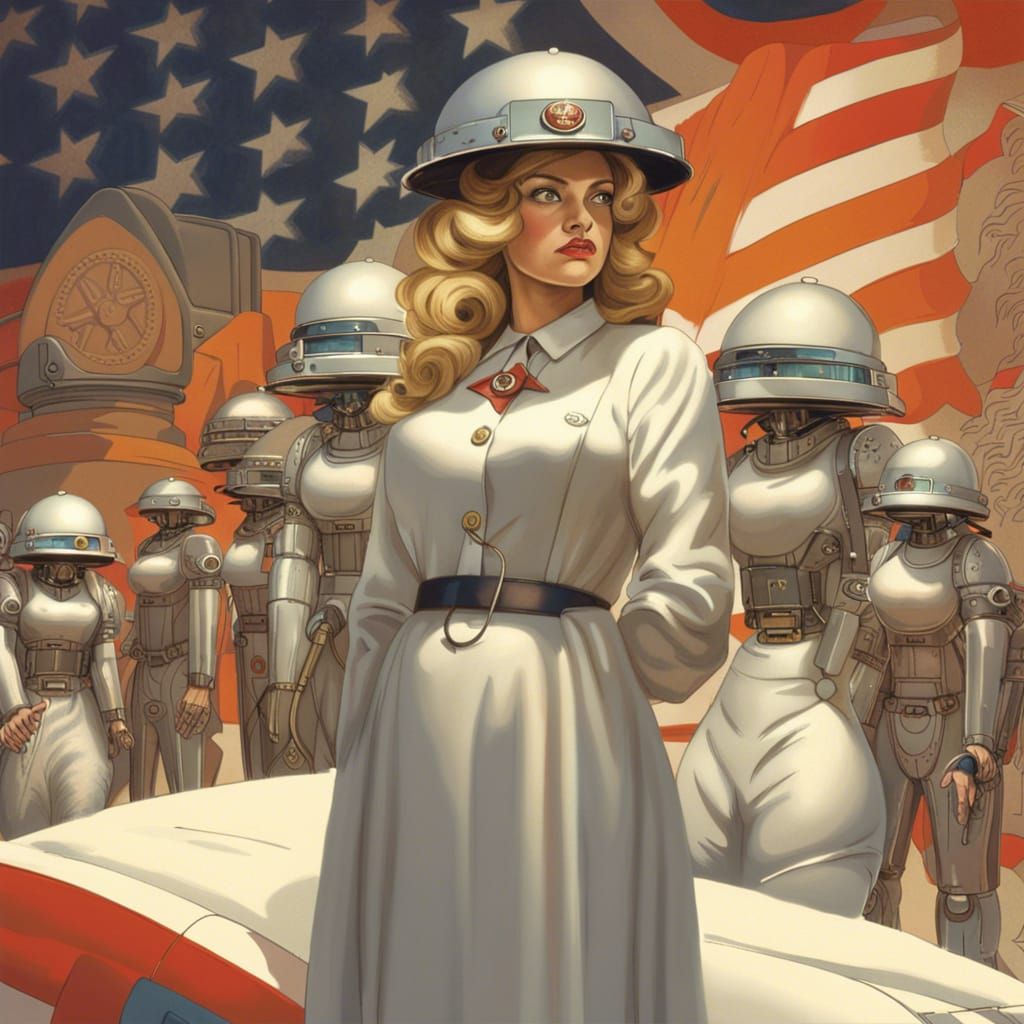 Robots Worship Goddesses in Auxiliary Territorial Service Un...