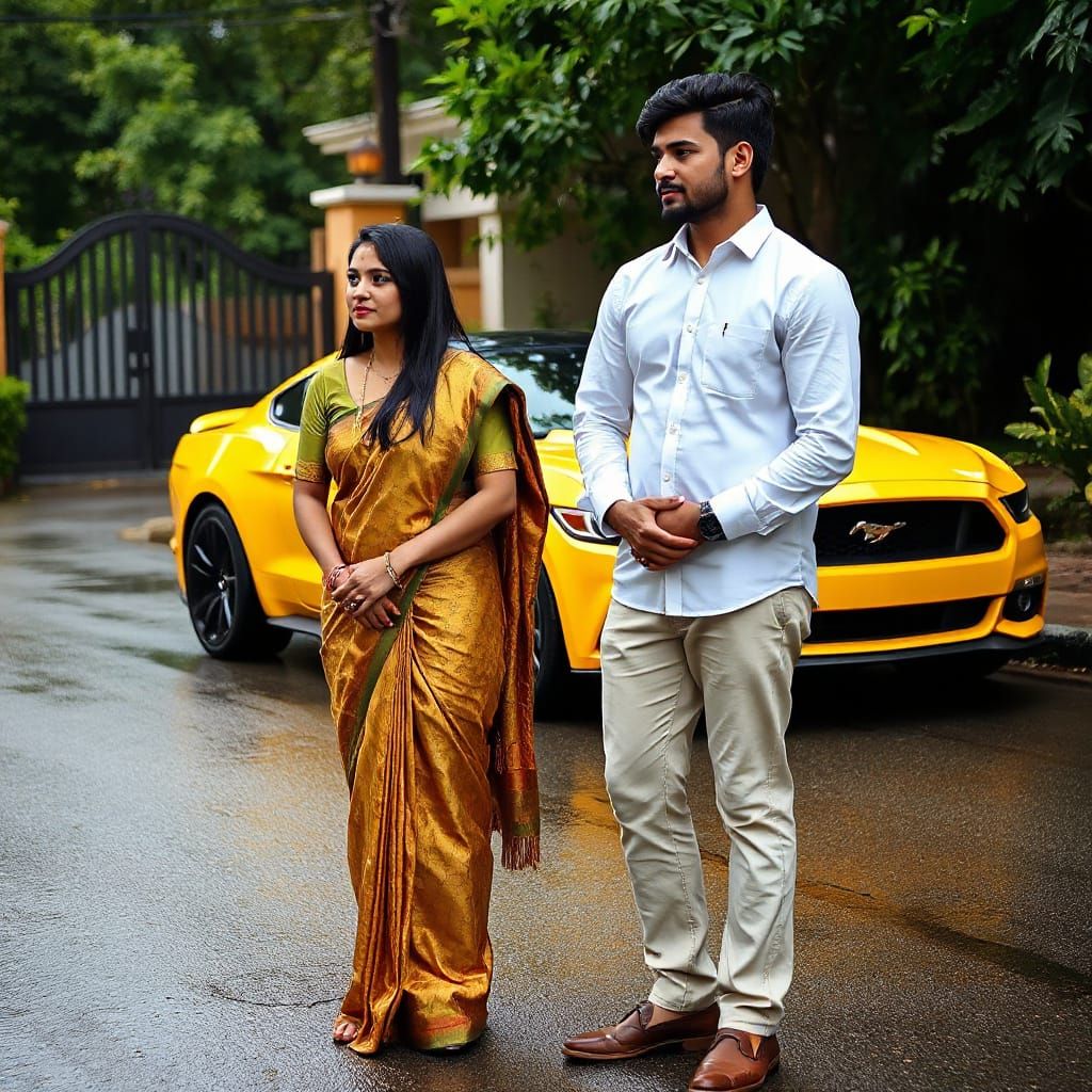 Couple in Modern Attire, Inspired by Soraya Nulliah's Vibran...