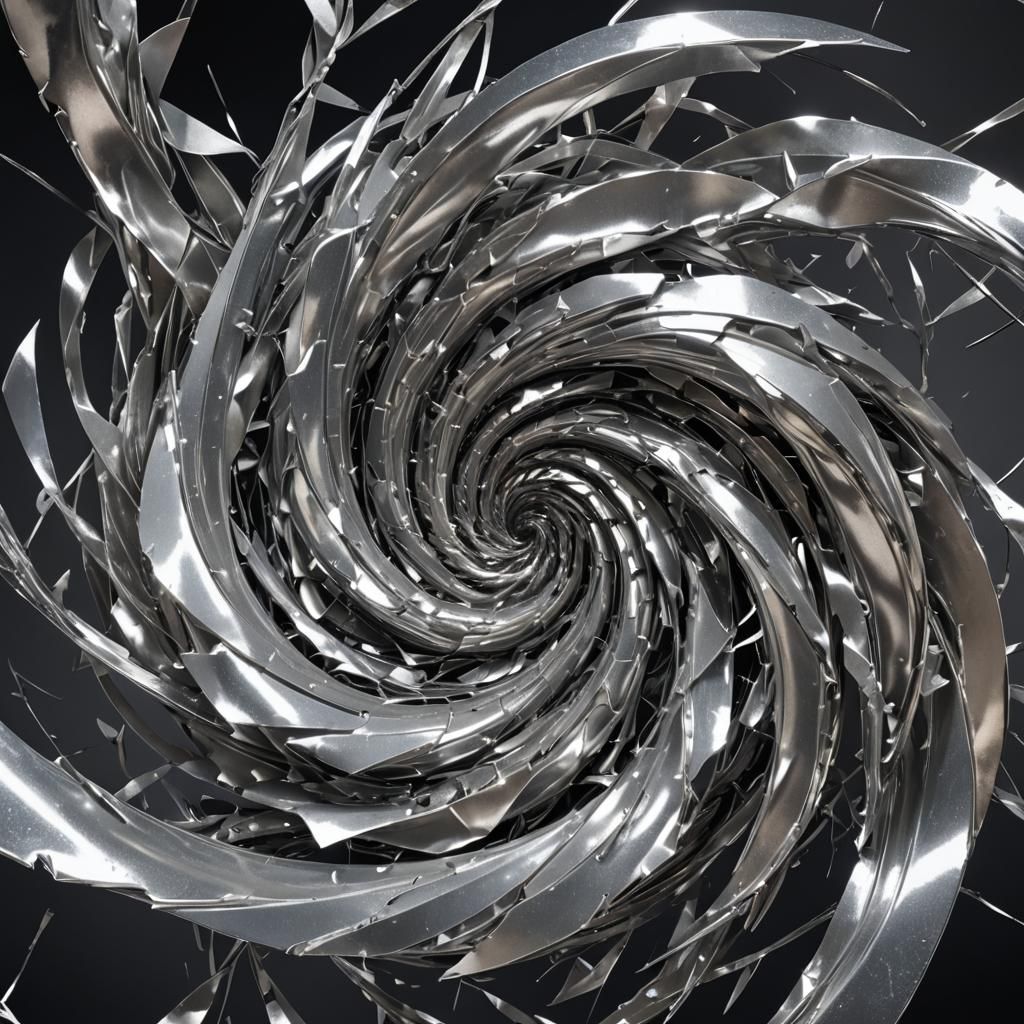 Energetic Flows Around Silver Shards