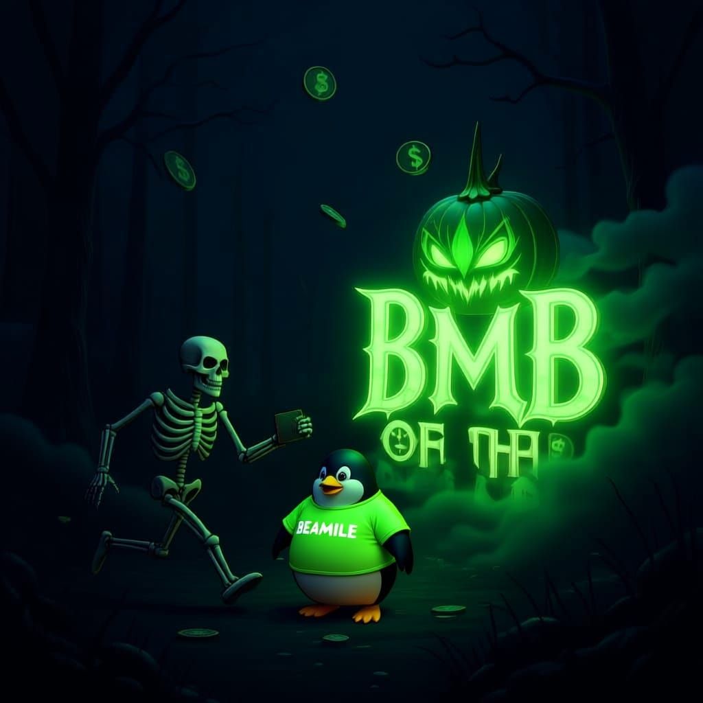 Haunted Beamable Logo in Spooky Forest