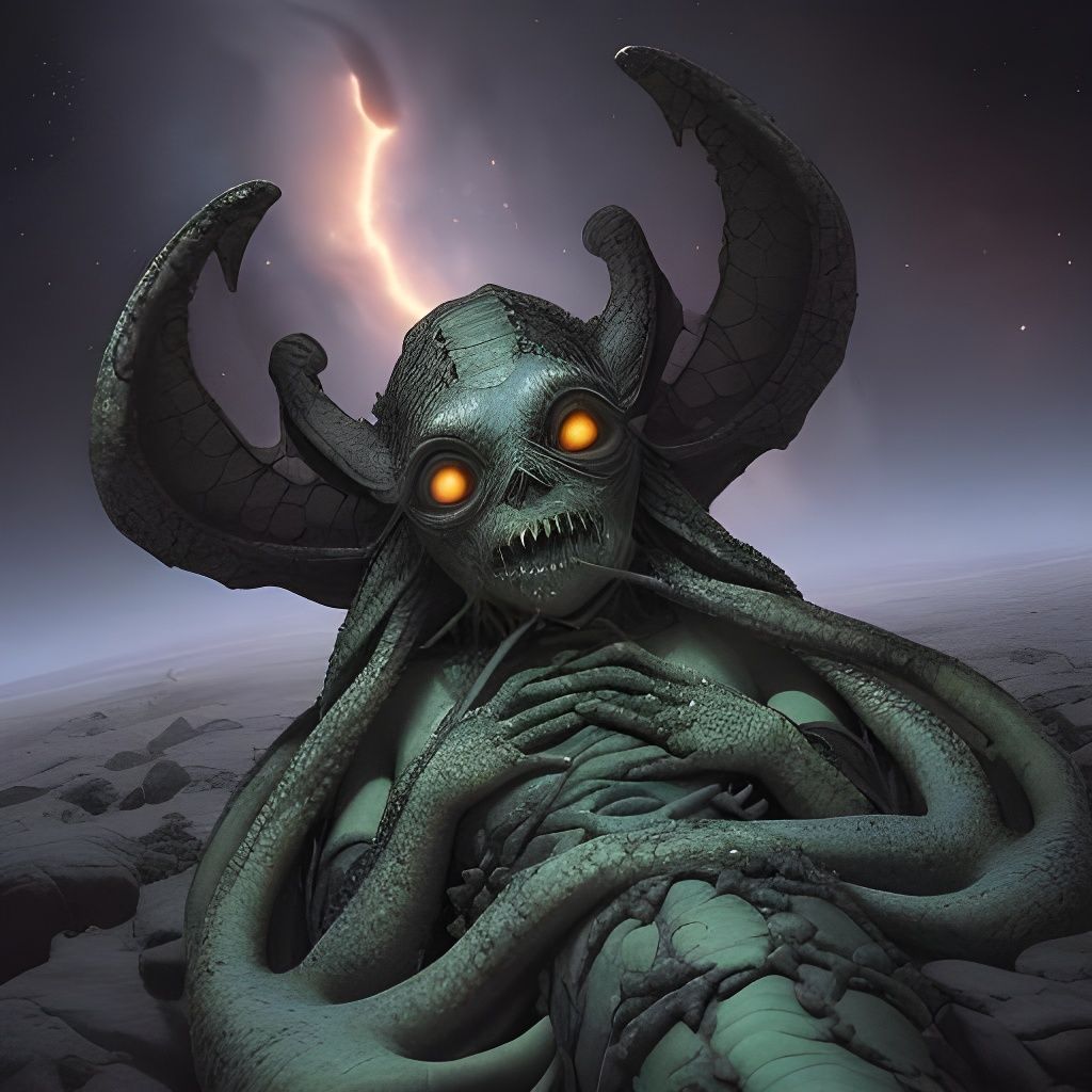 Terrifying Divine Monstrosity Unfazed by Trauma