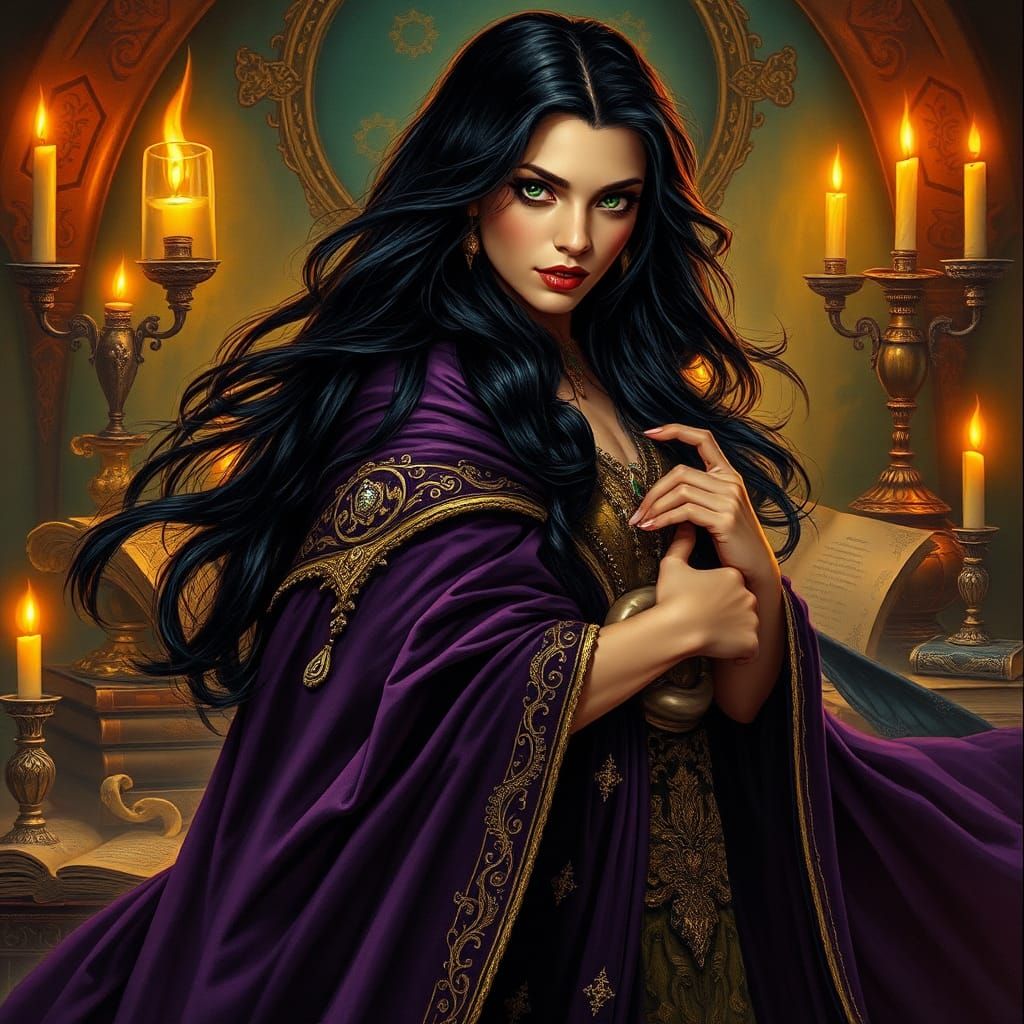 Portrait of a Beautiful Enchantress