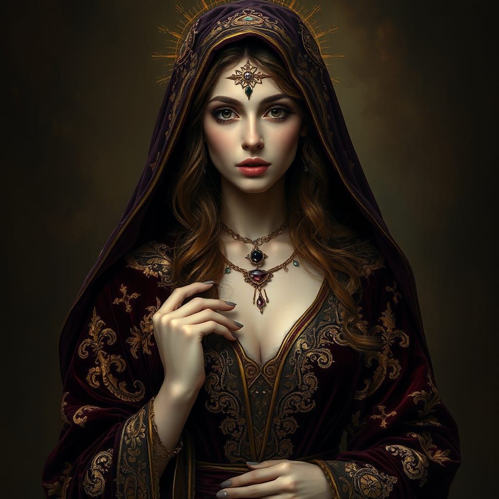 Portrait of a Beautiful Witch