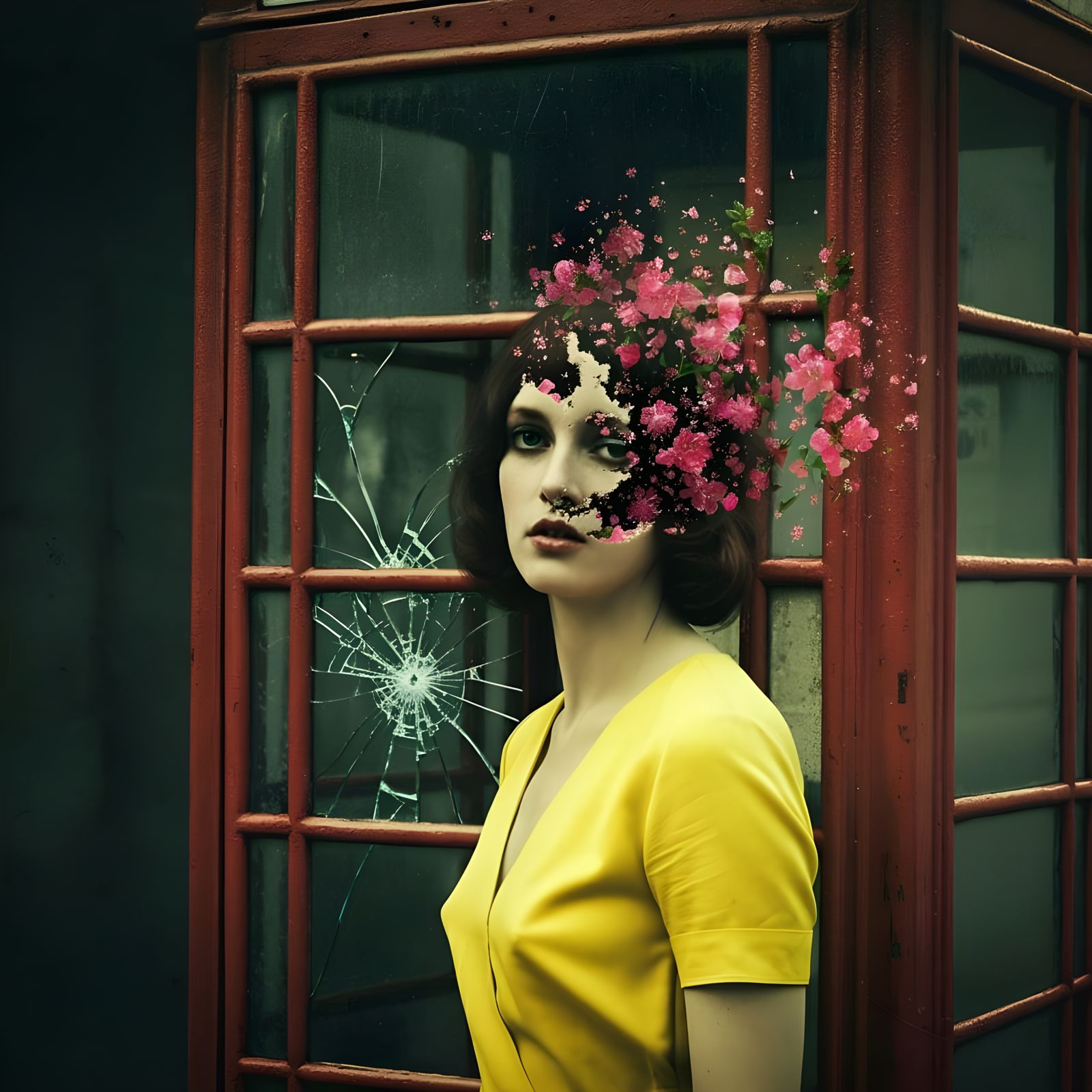 Woman Disintegrates in 1970s Grainy Photographic Film Stock