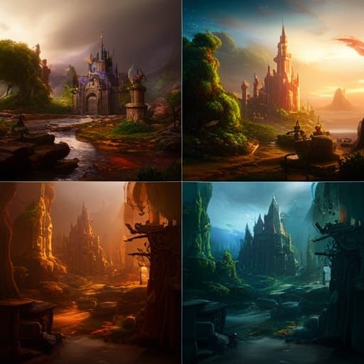 Fantastical Disney Concept Art in 8K Resolution